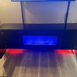 Entertainment Center With Fireplace 