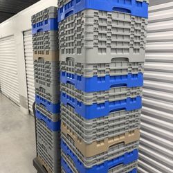 Cambro 25S418168 Camrack® Glass Rack w/ (36) Compartments - (1) Gray Extender, Blue