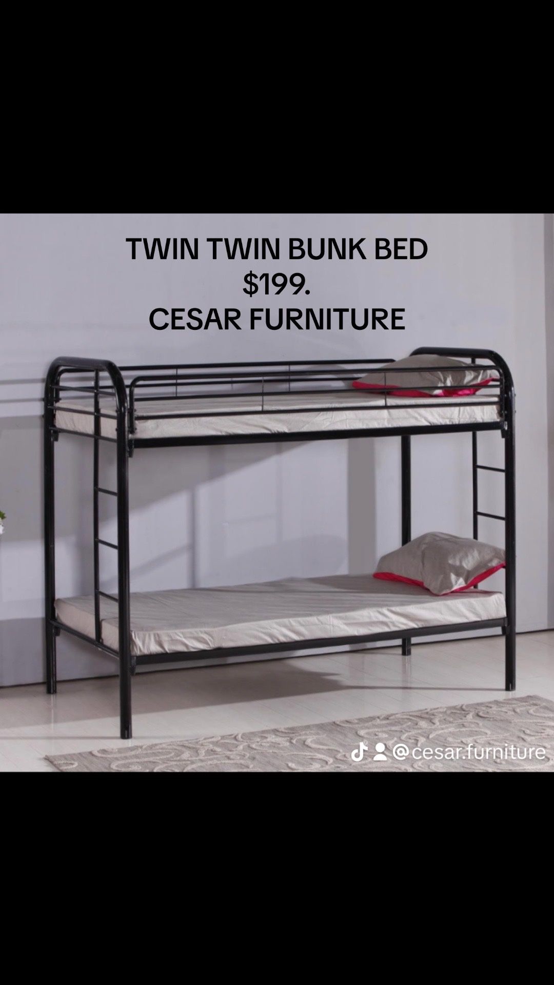 TWIN TWIN BUNK BED 