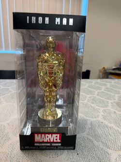 Funko Iron Men Founder Statue Collector Corps 2015 Gold Exclusive Marvel