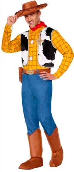 Toy Story Woody Jumpsuit Costume Set Men's Large