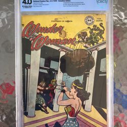 Wonder Woman #28 (1948) CBCS 4.0 — O/w to White; Canadian Edition; Like CGC 