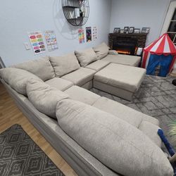 6 person sectional with ottoman 