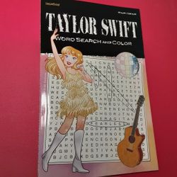 Taylor Swift word search activity and coloring book