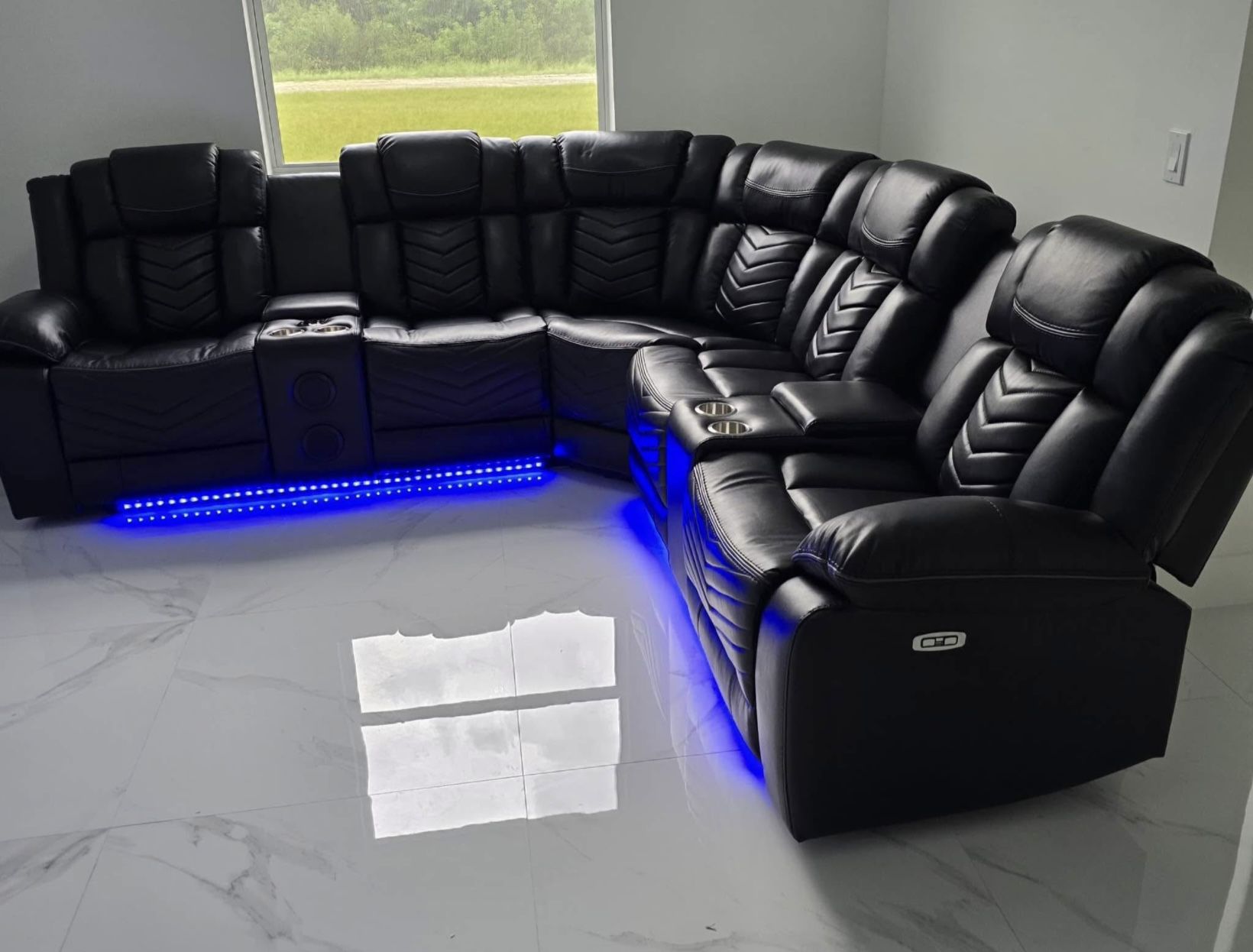 Power Recliner Sectional Sofa