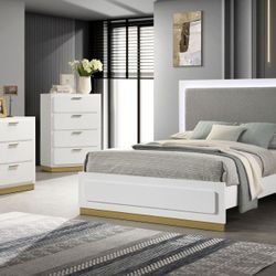 Caraway LED Queen Bed 