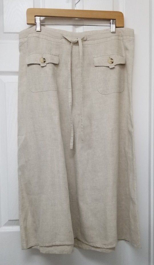 Linen Skirt Sz 16