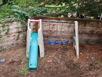 Kids outside playground