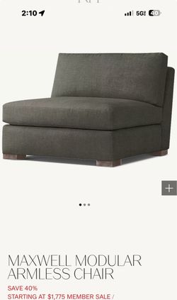 Restoration Hardware armless chairs
