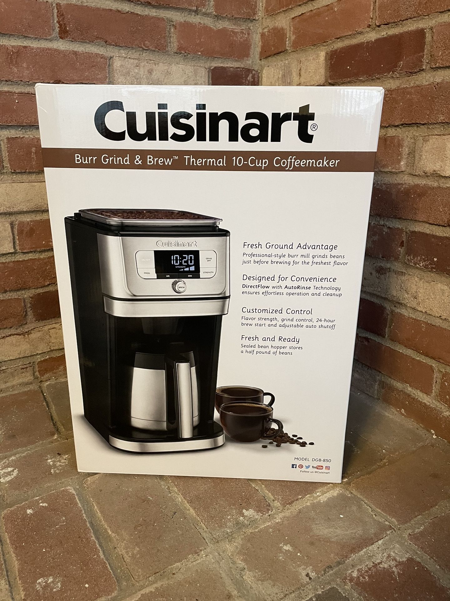 Dgb 850 Cuisinart Burr Grind Brew Brand New Cuisinart Coffee