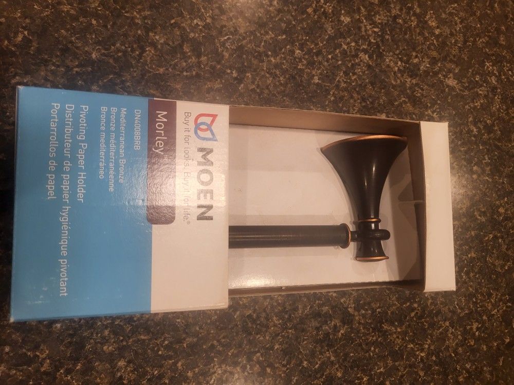 Moen MORLEY Pivoting Paper Holder Mediterranean Bronze finish