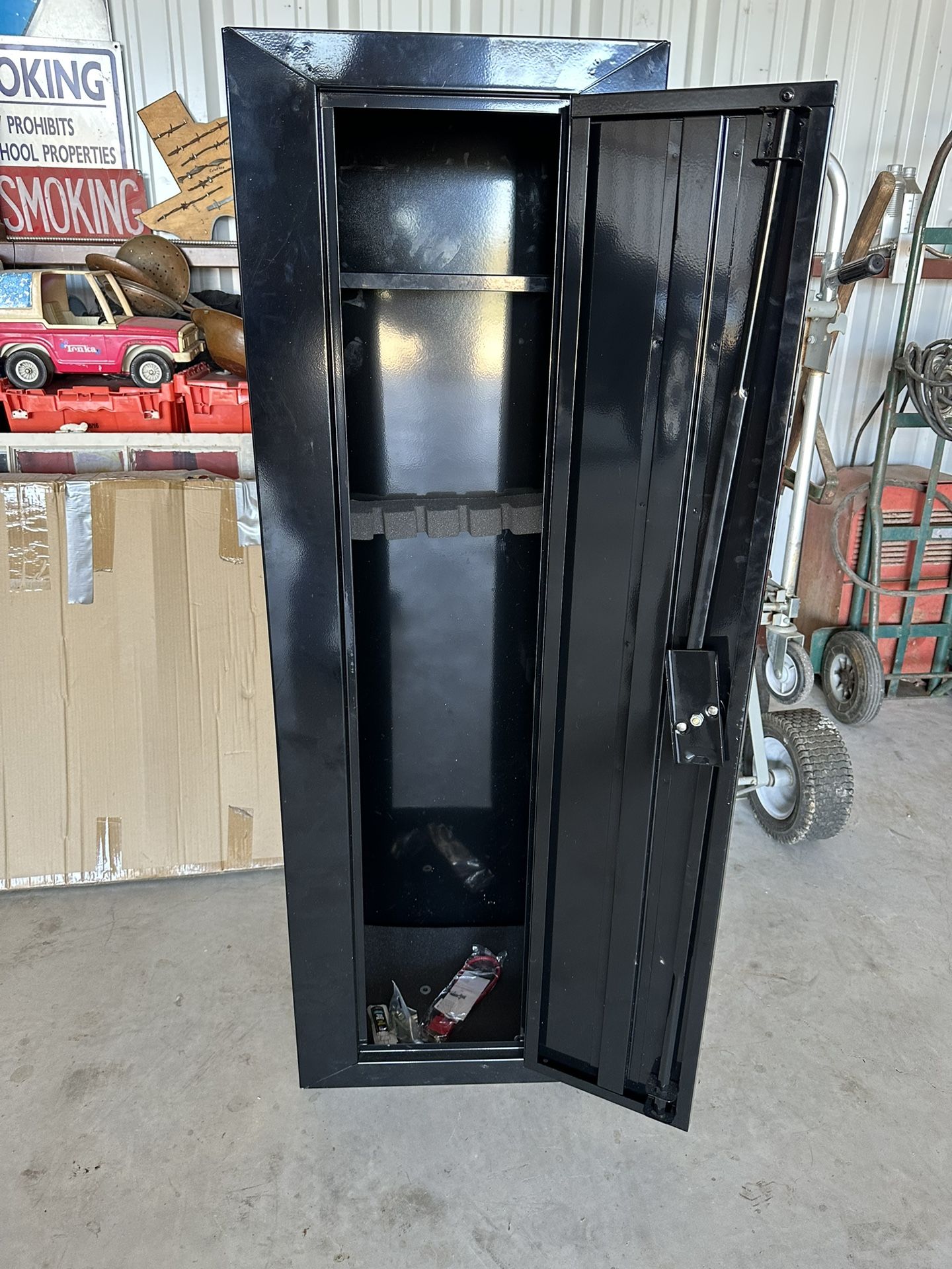 Sentinel 10 Gun Security with Key Lock, Black, 53" x 17.25" x