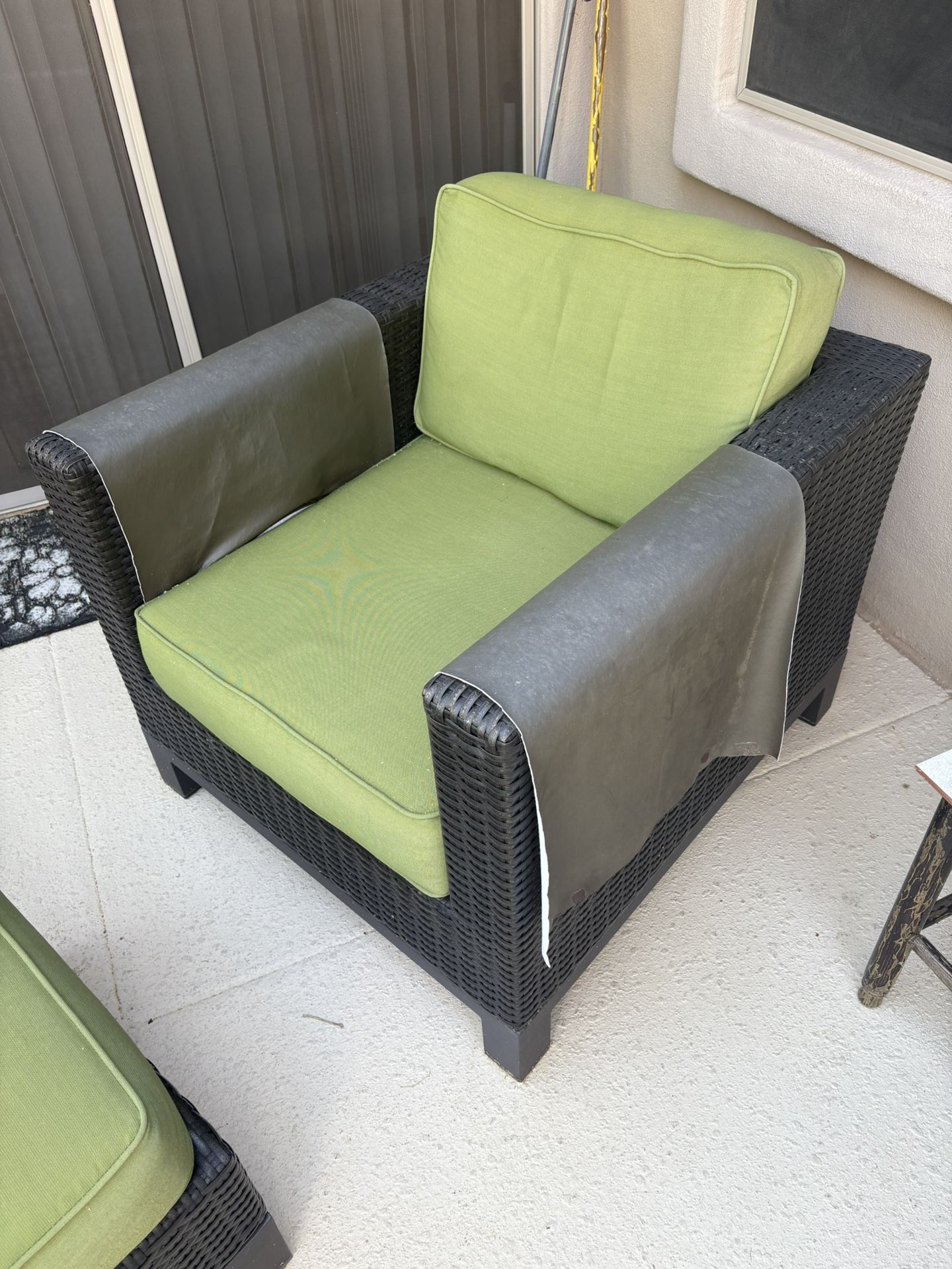Patio Chair & Ottoman