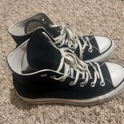 Black Converse Black Star Platform Shoes