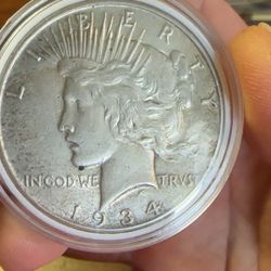 1934 Peace Dollar, VF/XF