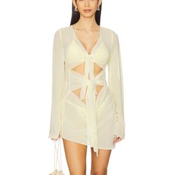 Revolve Bananhot Maci Mini Dress in Daisy Yellow