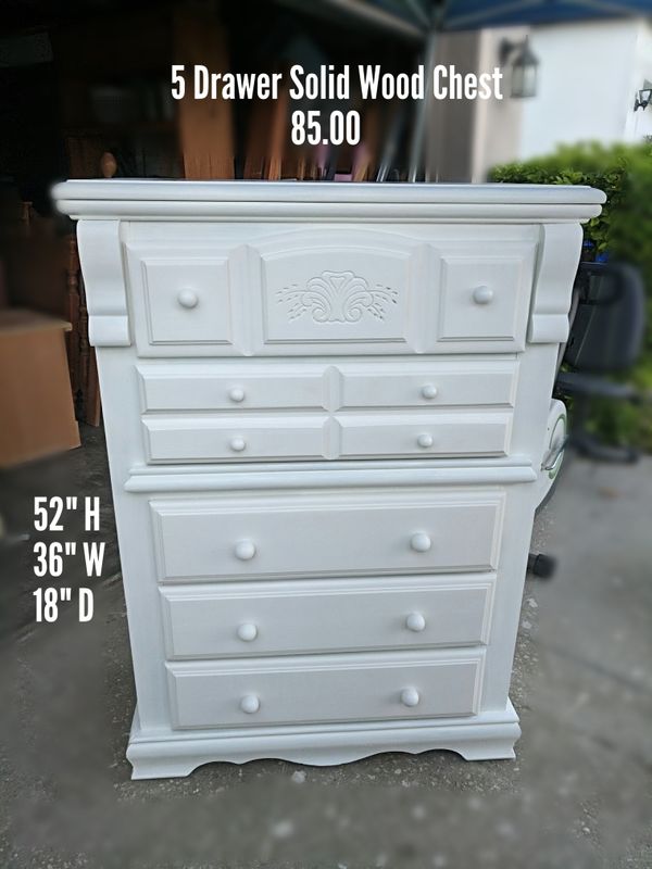5 Drawer Solid Wood Dresser For In Saint Cloud Fl Offerup 5 Drawer Solid Wood Dresser