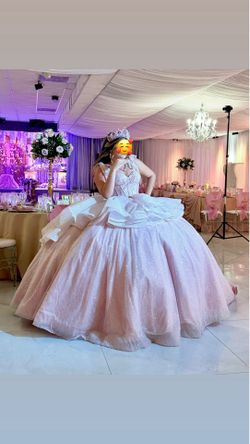 Moda 2000 Quinceañera Dress Size 4 - Pink Princess Gown
