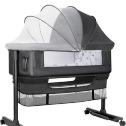 New Baby Crib Bedside Bassinet 3-in-1