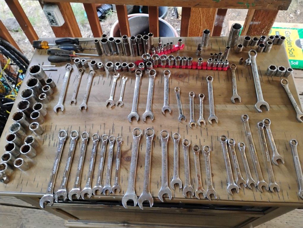 Wrenches And Sockets Random Variety And Sizes