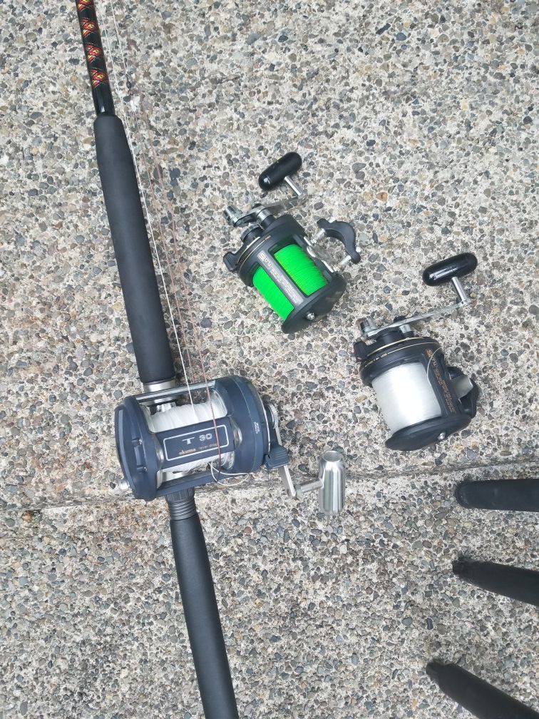 Fishing poles and reels