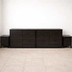 2 Espresso Beown Dressers and 2 Nightstands MOVING OUT SALE!