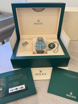 2023 Rolex Milgauss Blue Dial, Full Set