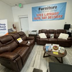 Beautiful Brown Santiago Sofa And Loveseat Set!$1199!*SAME DAY DELIVERY*NO CREDIT NEEDED*EASY FINANCING*HUGE SALE*