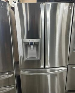 LG 3-Door French Door Fridge with Ice Maker Stainless Steel