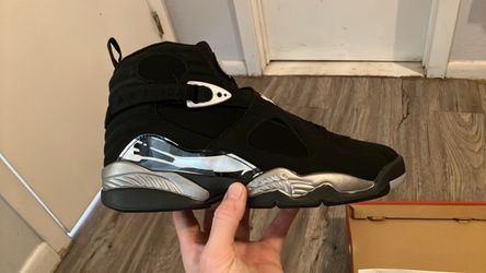 Air Jordan 8 Black Chrome Sneakers