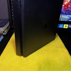 PS4 with Charging Station and TV