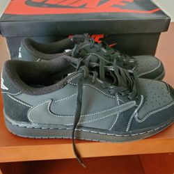 Black Phantom Travis Scott Jordan 1 Low Size 10