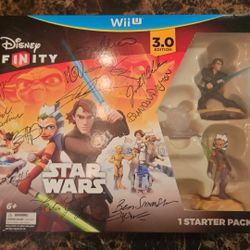 Disney Infinity 3.0 Star Wars Starter Pack Wii Signed by Creators SUPER RARE!