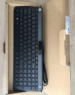 Holiday Gift- HP Black Slim Keyboard And Wireless Mouse