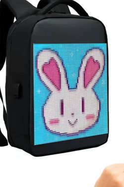 LED Backpack Customize your way! Black in color.