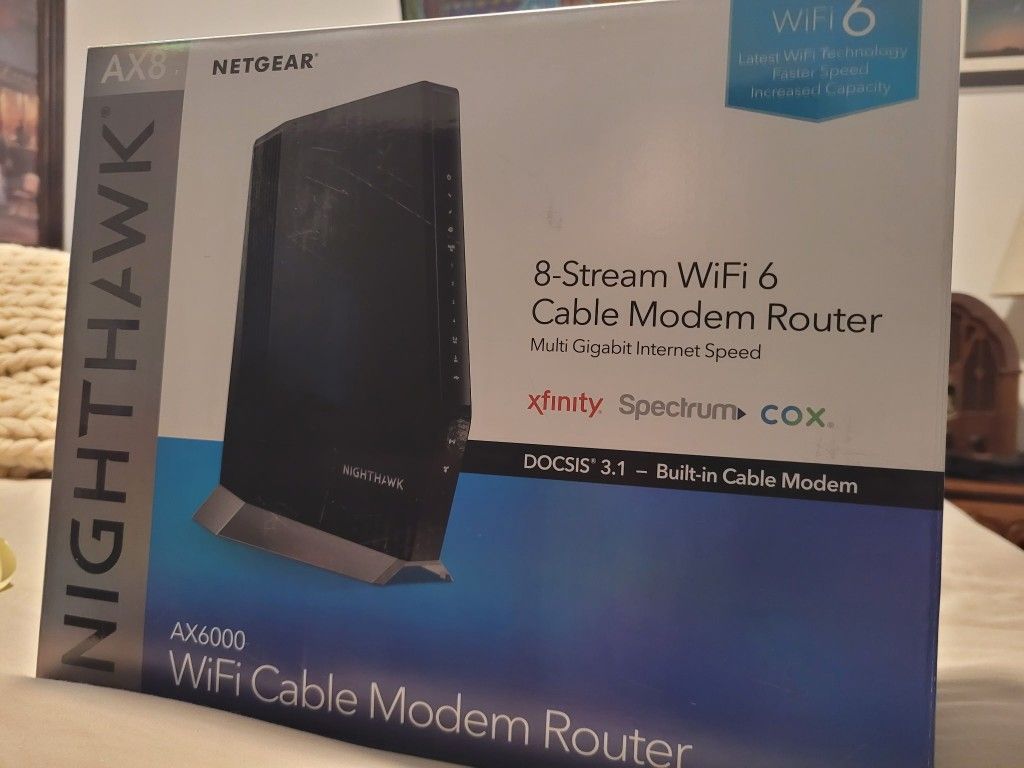Netgear Nighthawk AX8 AX6000 Cable Modem Router