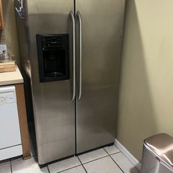 Two-door stainless steel refrigerator