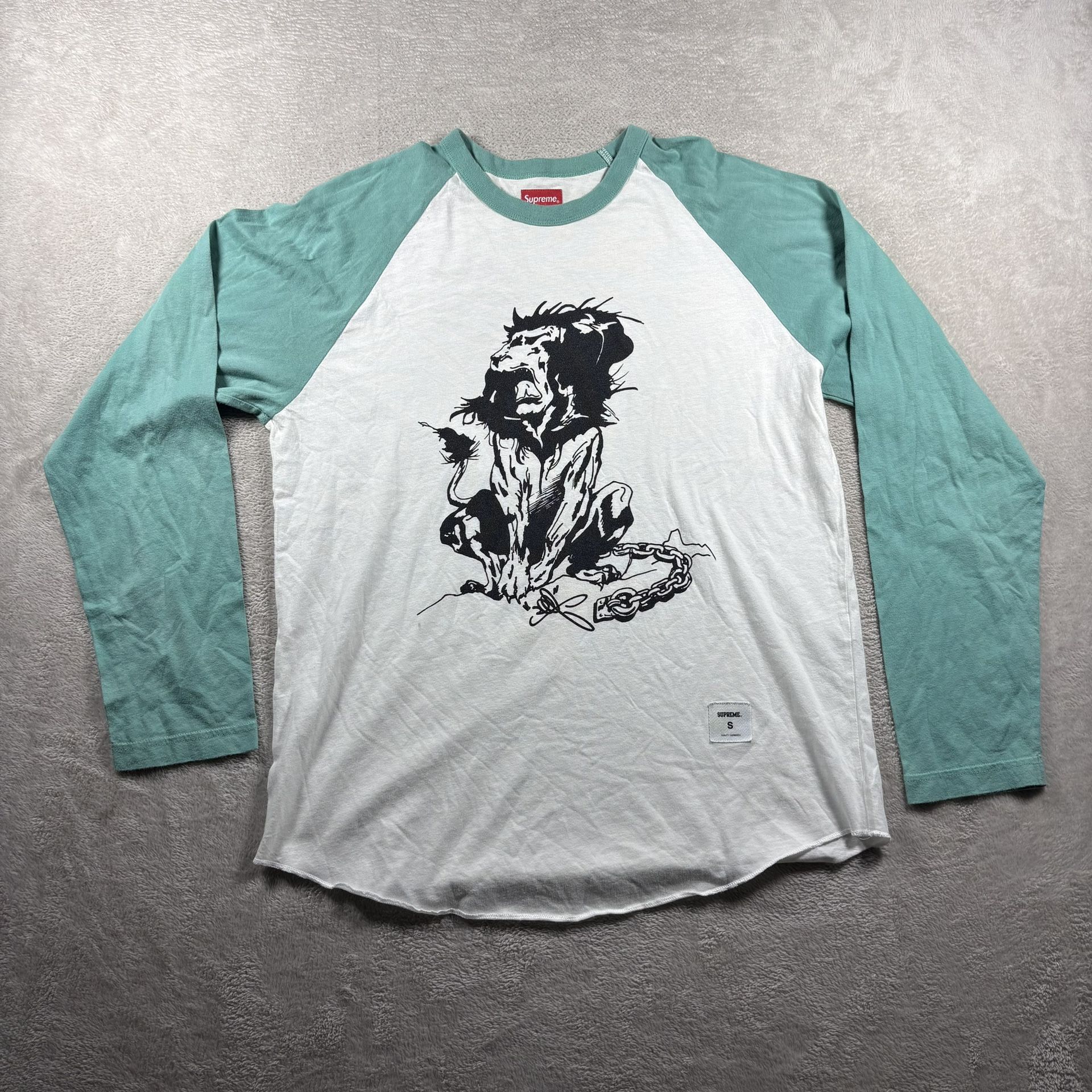 Y2K Supreme Lion Raglan Baseball SS18 Long Sleeve Men