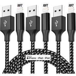 iPhone Charger 3Pack 10FT Apple MFi Certified Lightning Cable High Speed Fast Charging Cord Compatible with iPhone 14/13/12/11 Pro Max Mini X/XR/XS/X/