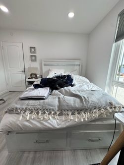 White Queen Bed Frame