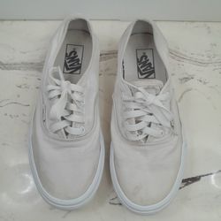 White Vans Shoes Size M 7/W 8.5