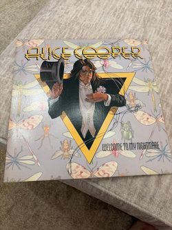 Alice Cooper Welcome To My Nightmare Vinyl LP 1975 Atlantic SD 19157 PR Insert VG+