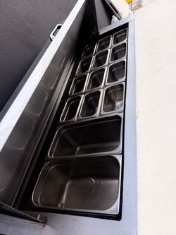 Commercial Stainless Steel Prep Table with Pans