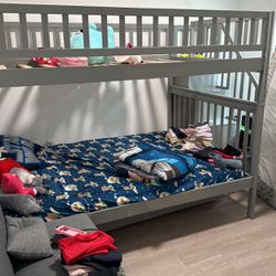 Queen Bed Bunk With Stair /shelf
