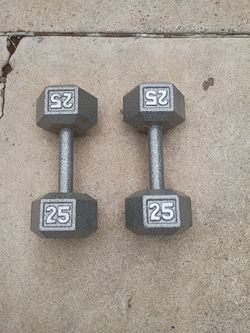 Weightlifting dumbbells $50 total 25 each 75th Ave Indian School no offers no trades serious buyers only please