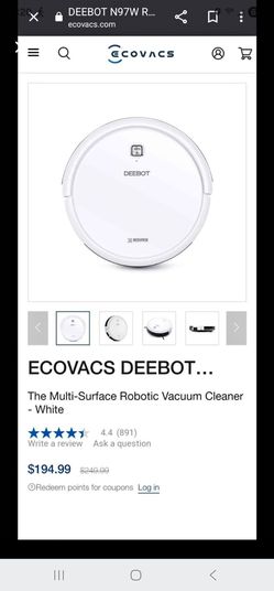 Robotic Vacuum Cleaner White