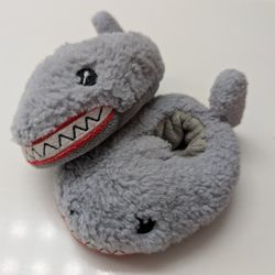 Plush Stuffed Shark Baby Slippers
