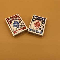 Bicycle Standard Rider Back Playing Cards, 2 Decks Red And Blue, Jumbo Print