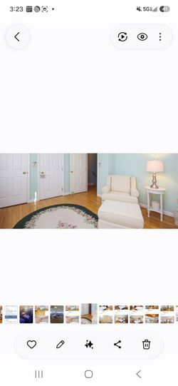 White bedroom chair w lounge
