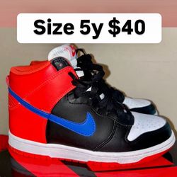 Nike dunks size 5y